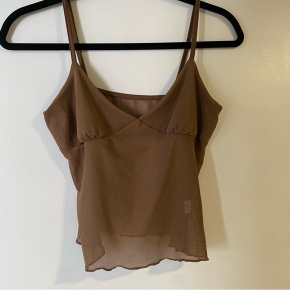 Brown mesh cami - Picture 2 of 3